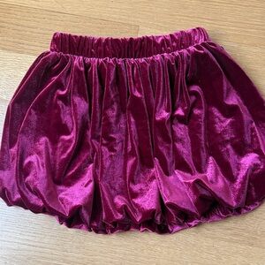 Cat & Jack Velvet Skirt in Deep Purple